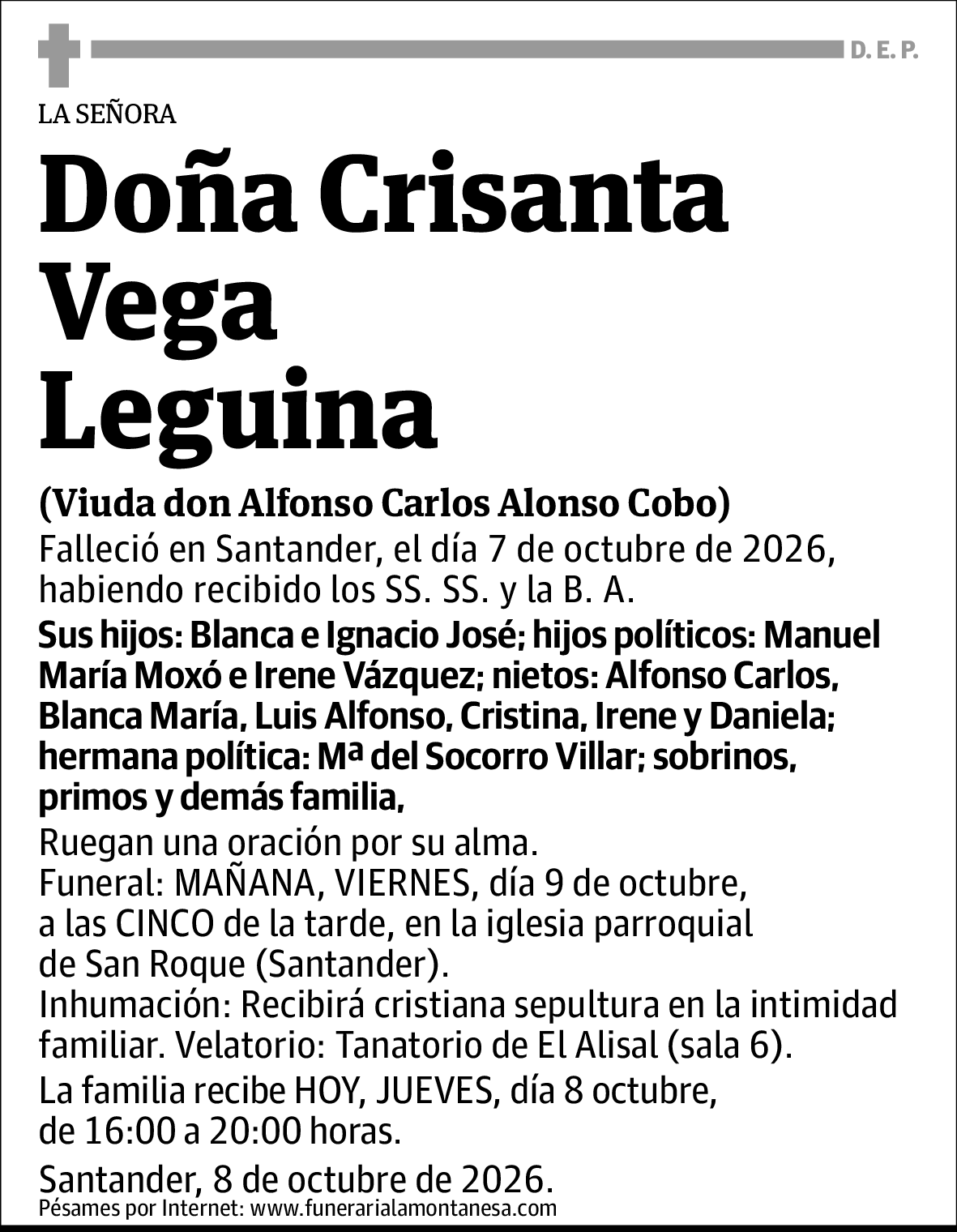 Crisanta Vega Leguina