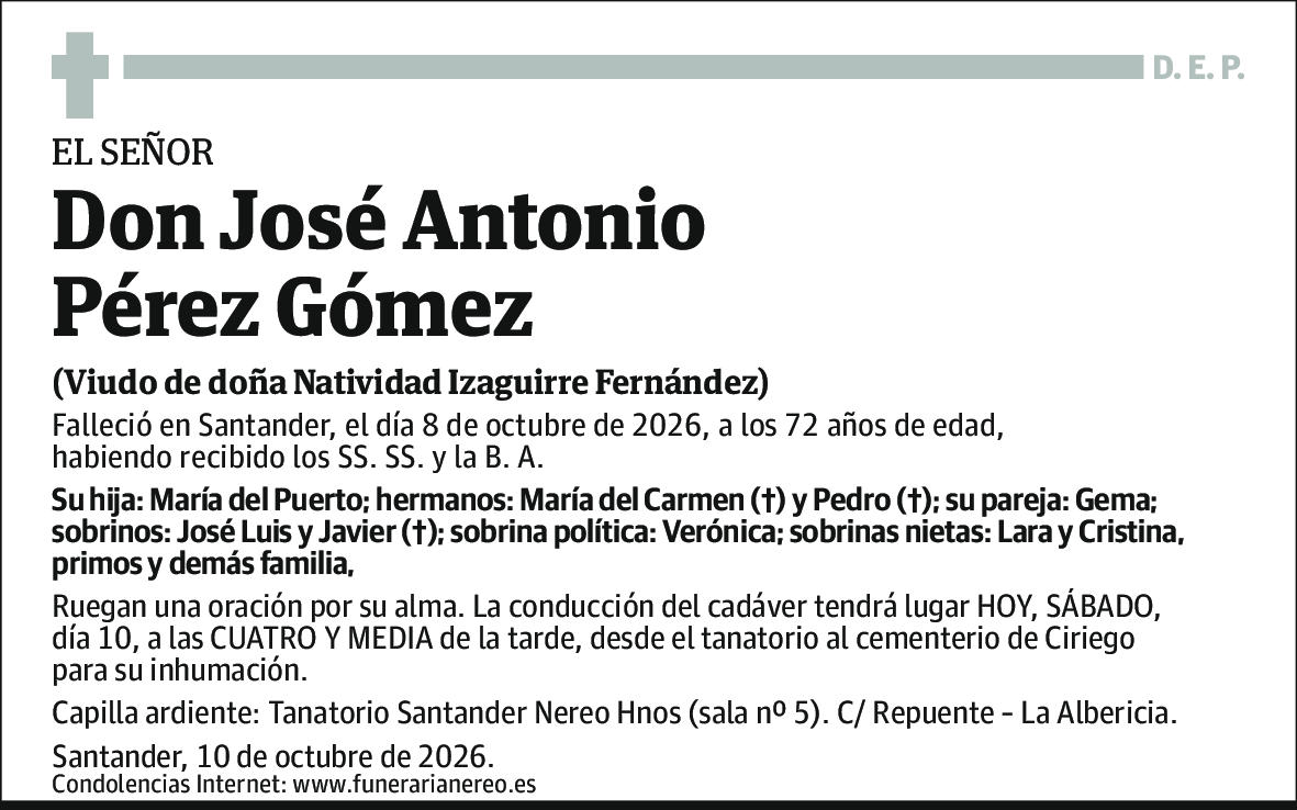 José Antonio Pérez Gómez