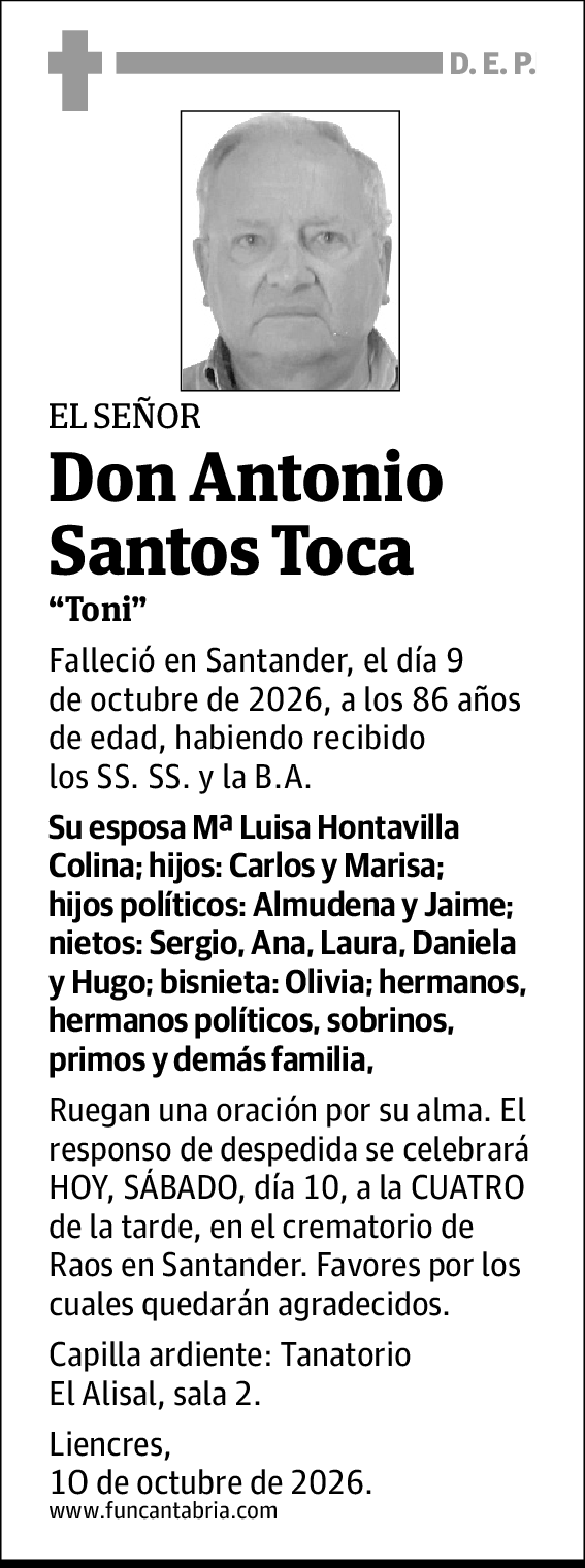 Antonio Santos Toca