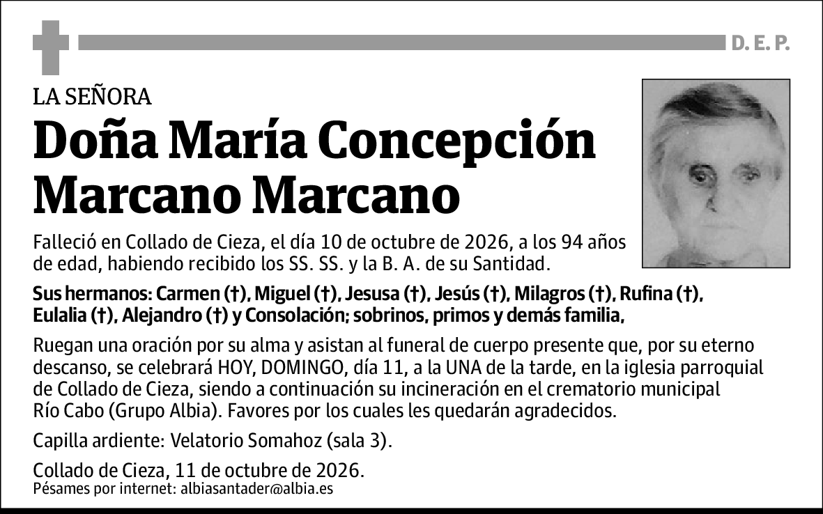 María Concepción Marcano Marcano