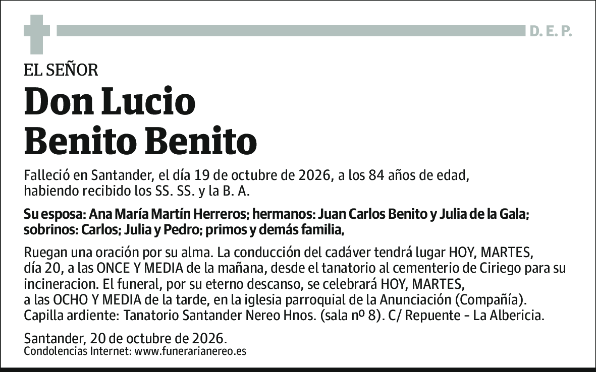 Lucio Benito Benito