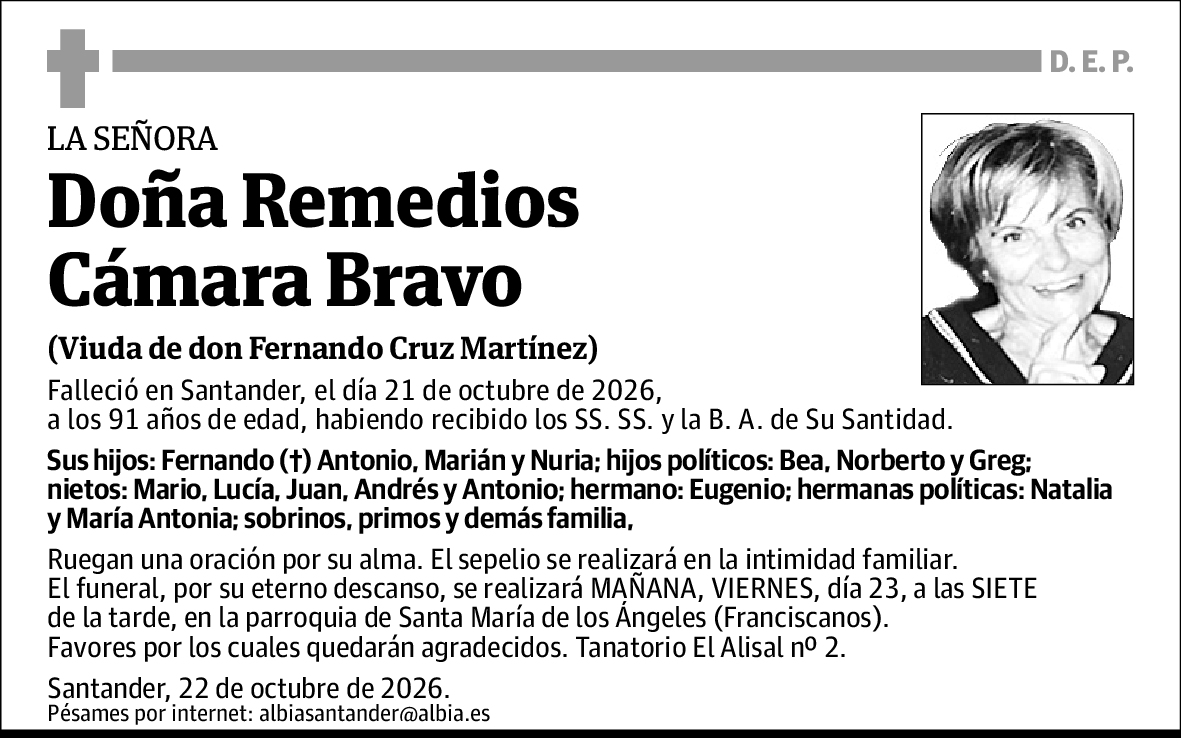 Remedios Cámara Bravo