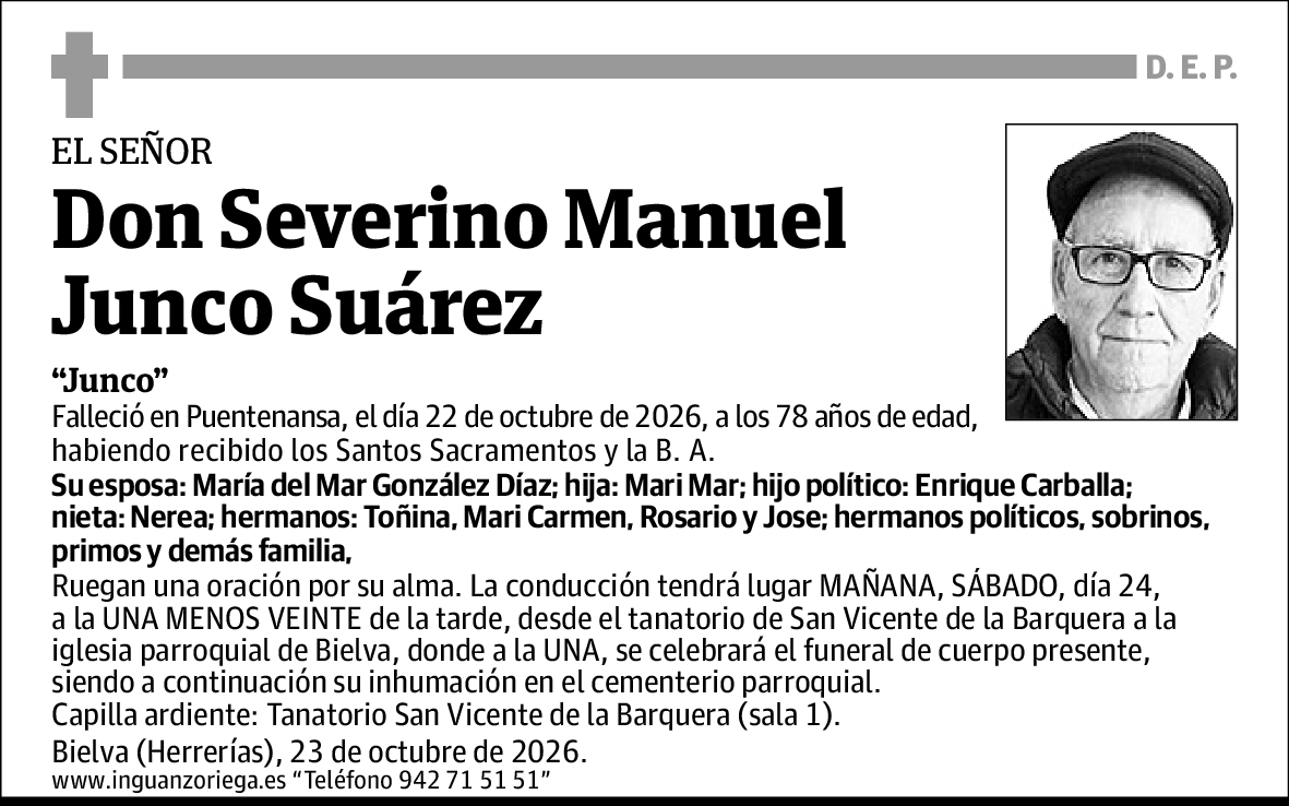 Severino Manuel Junco Suárez