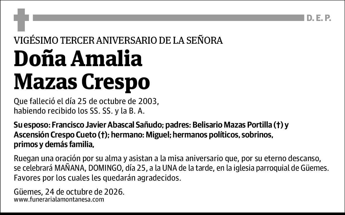 Amalia Mazas Crespo