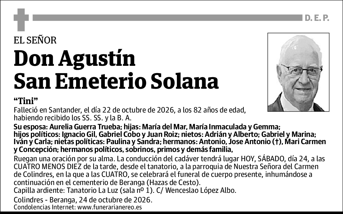 Agustín San Emeterio Solana