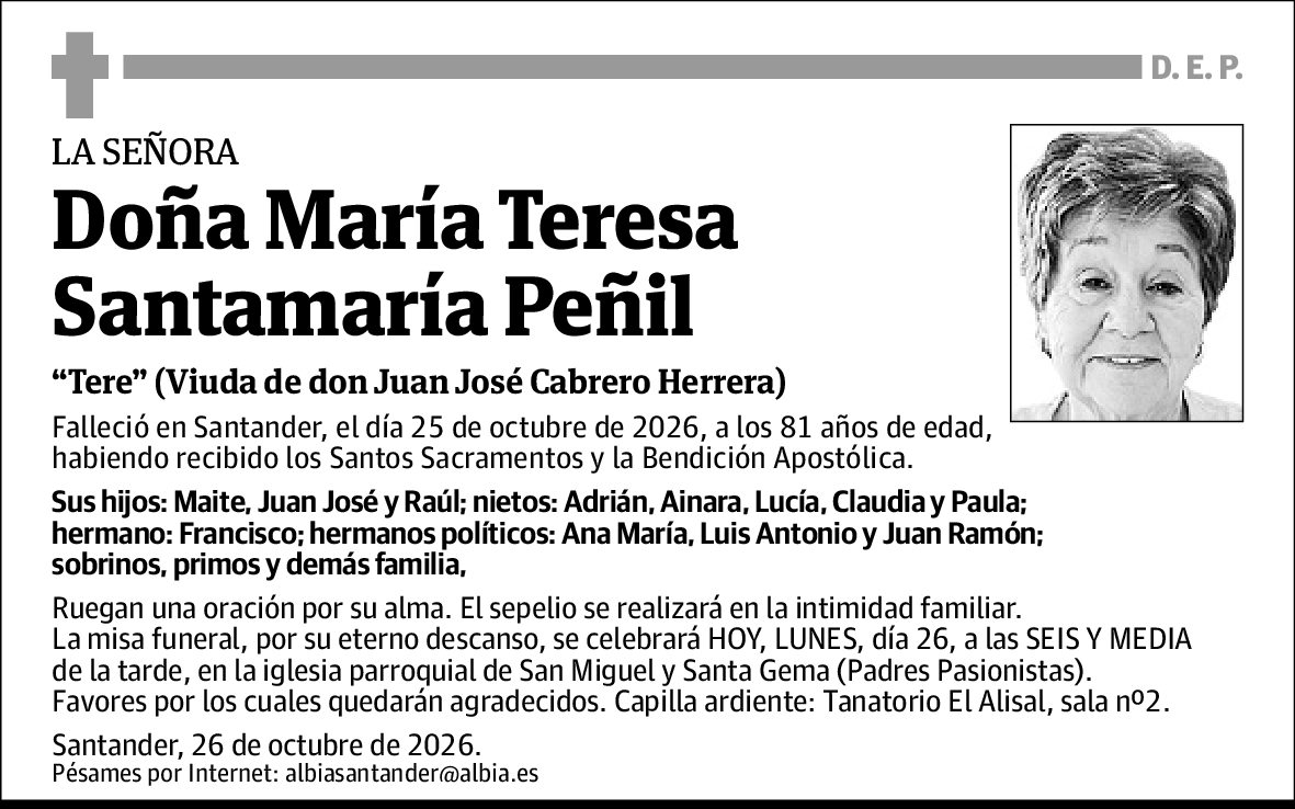 María Teresa Santamaría Peñil