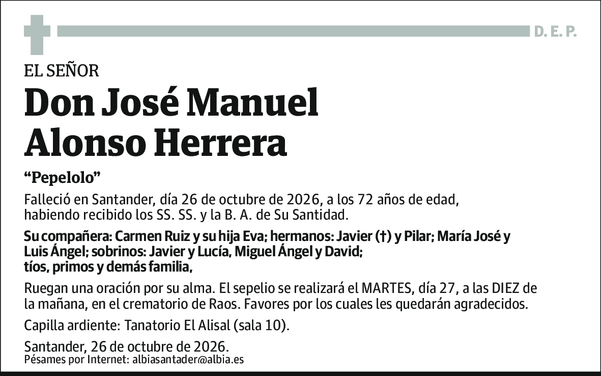 José Manuel Alonso Herrera