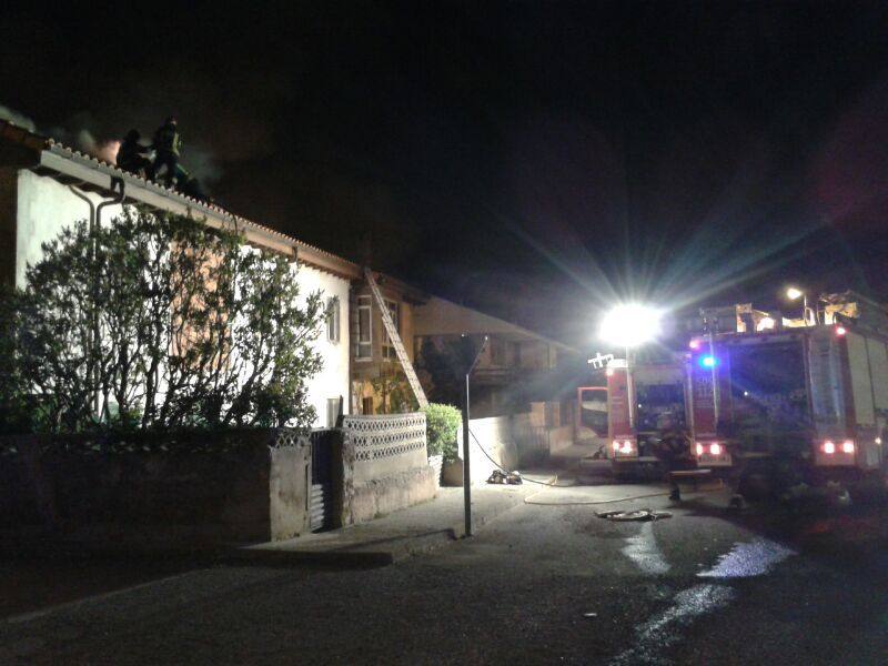 Incendio en una vivienda en Nestares