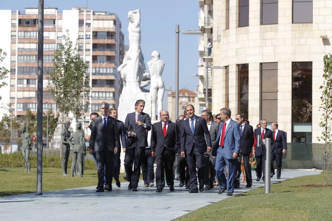 Inauguración de la ampliación de los Jardines de Pereda