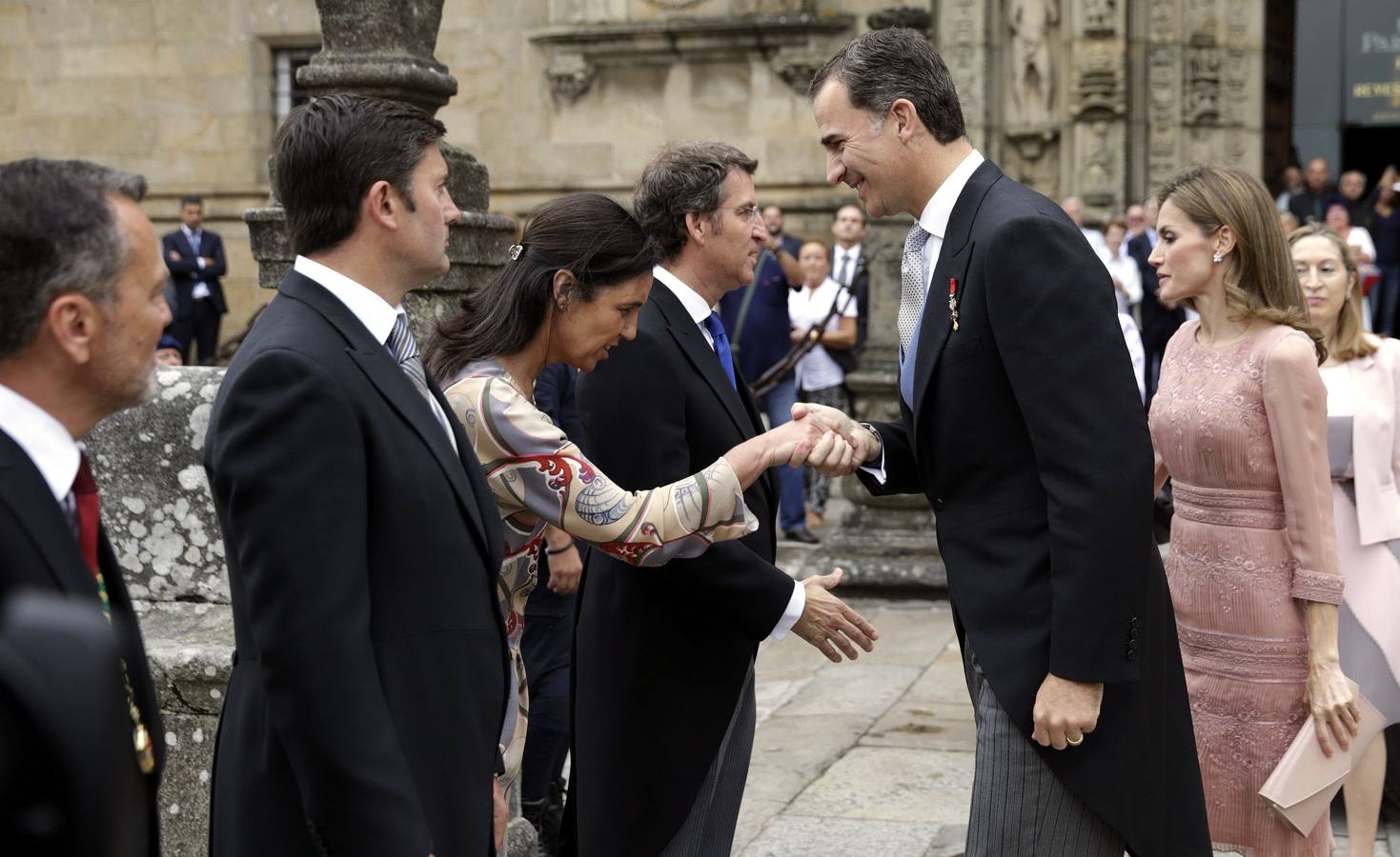 Los Reyes presiden en Galicia los actos del Día del Apóstol