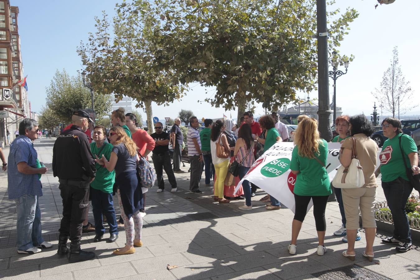 Protestas de la Plataforma Antidesahucios de Cantabria