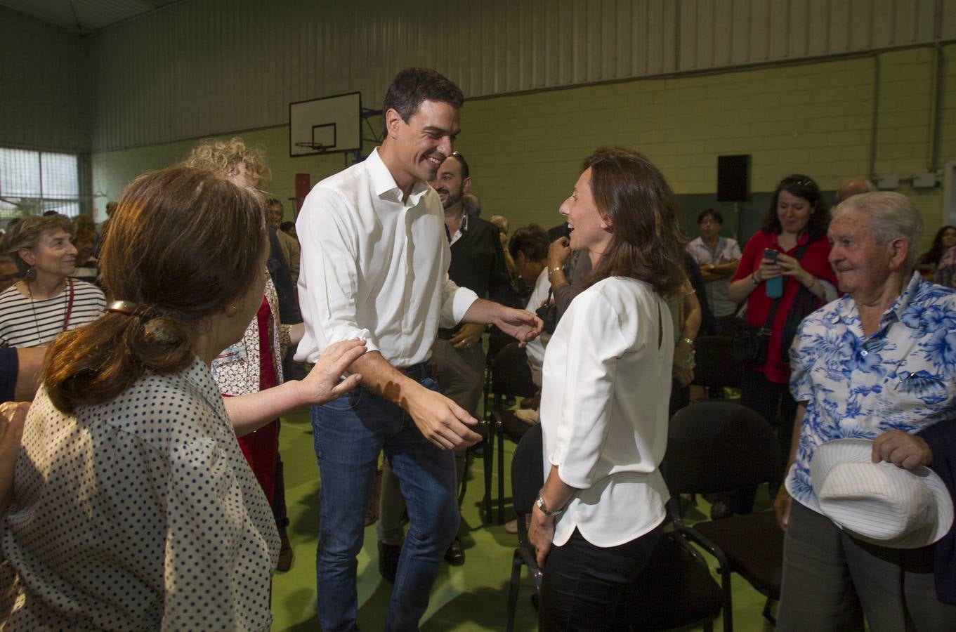 Pedro Sánchez, en Santander