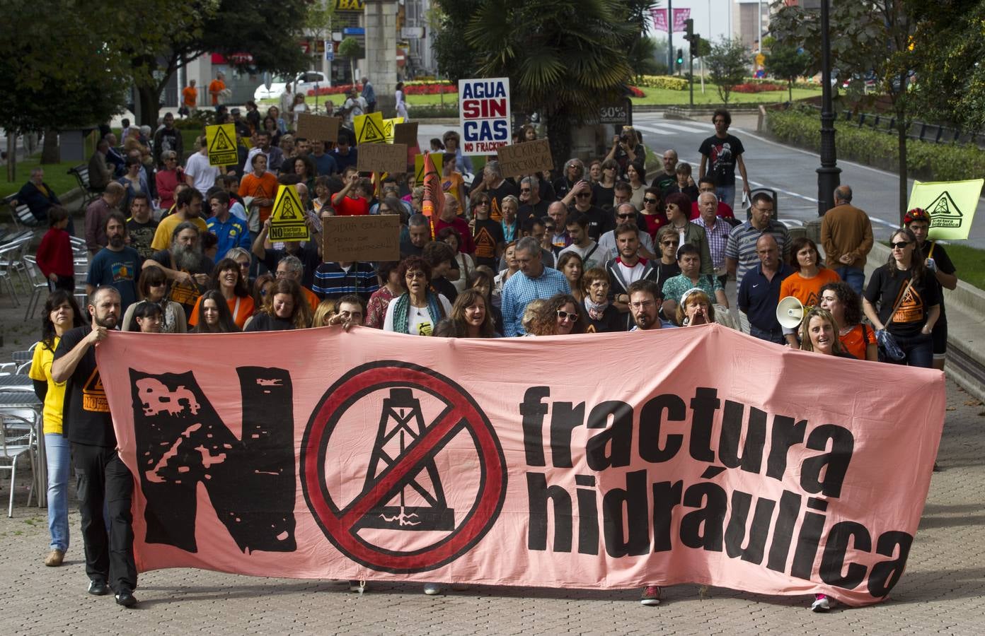 Carrera de relevos contra el fracking