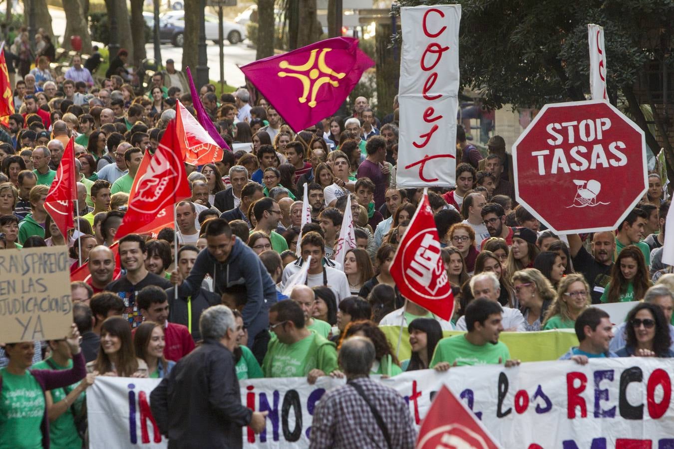 Manifestación contra los recortes en Educación