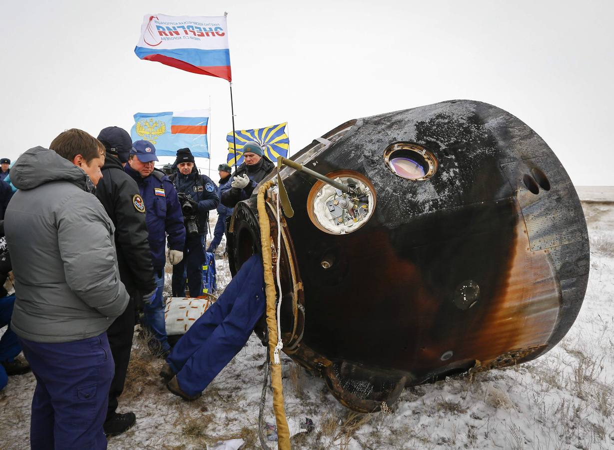 Aterrizaje de la nave Soyuz