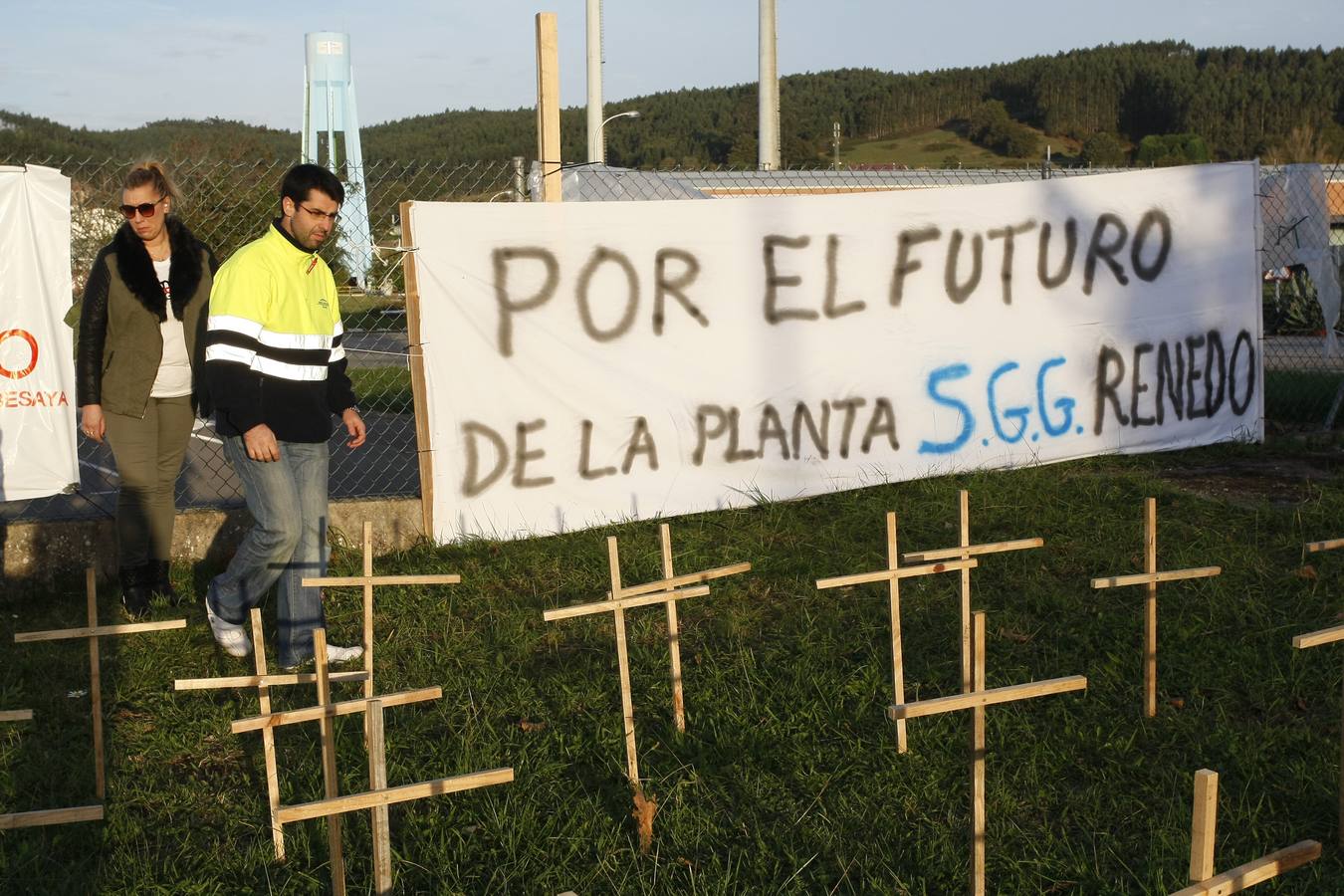 Concentración de trabajadores de Saint Gobain