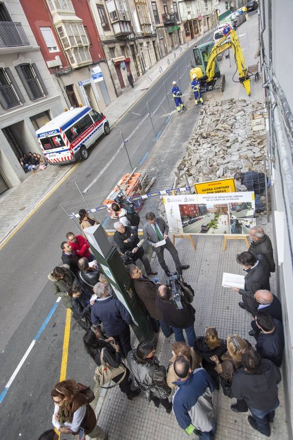 Comienzan las obras en la calle Atalaya