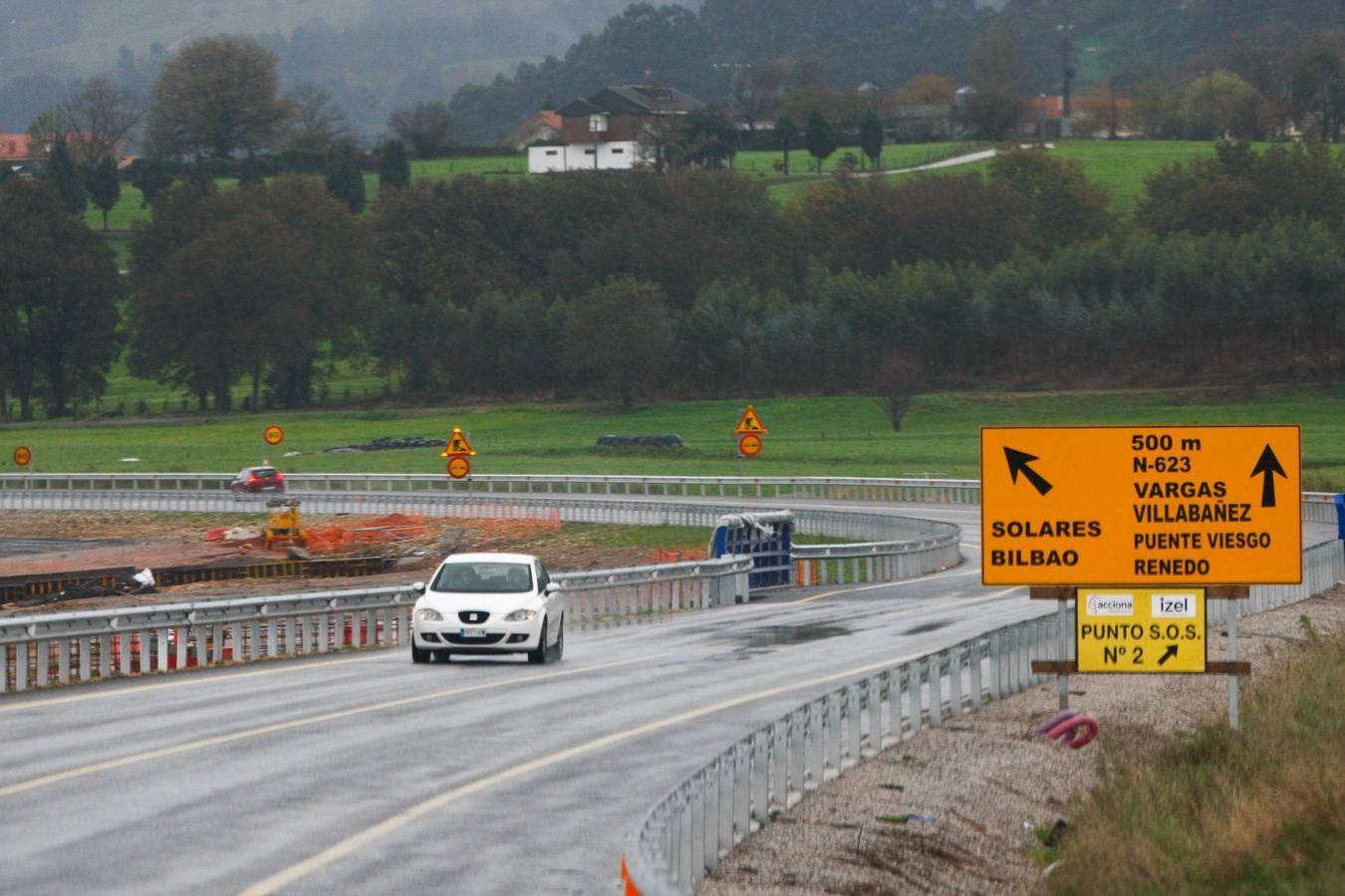 El fin de las obras de la A-8, para octubre