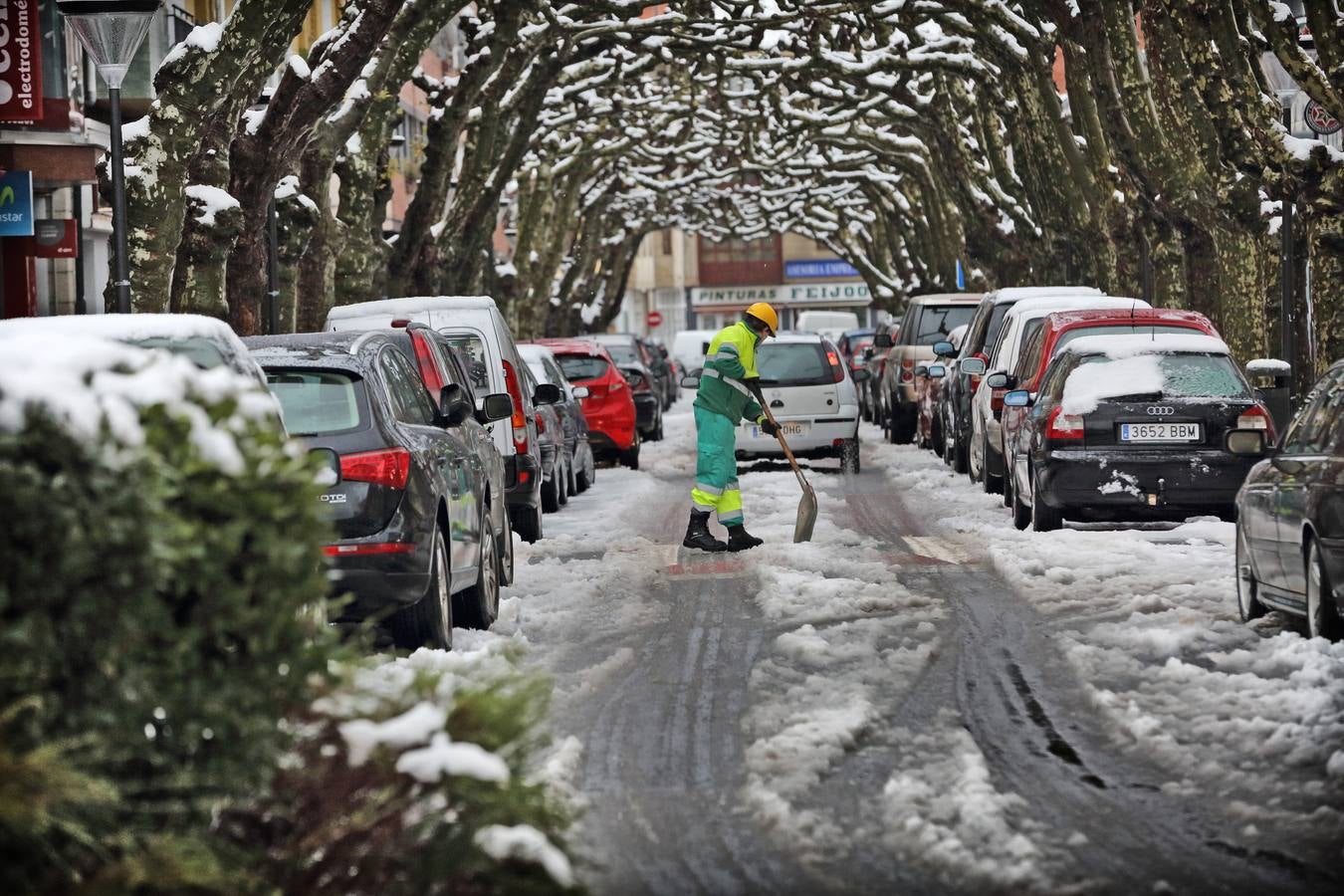 Temporal de frío y nieve en la zona occidental