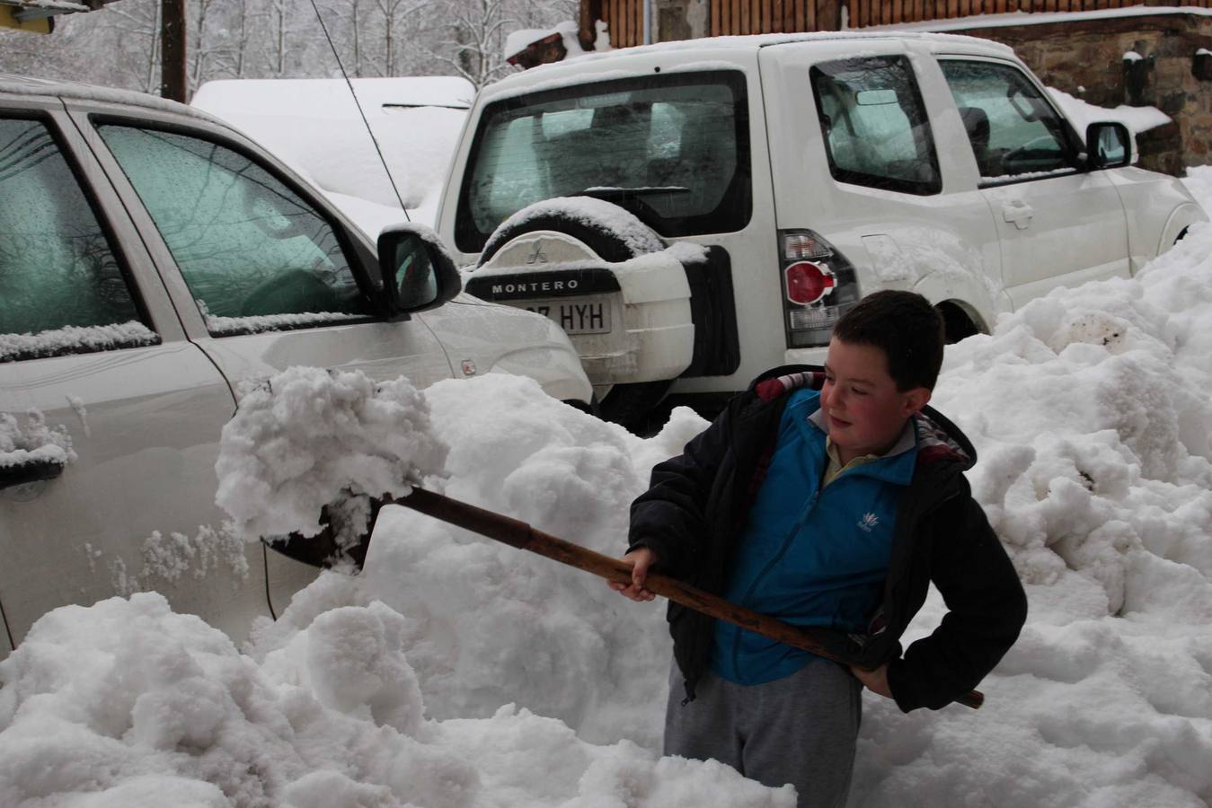 Varias localidades incomunicadas por la nevada en Liébana