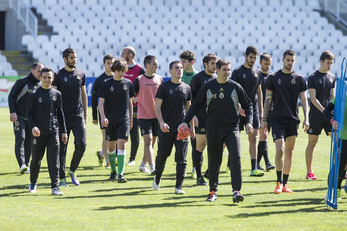 El Racing prepara en El Sardinero el partido contra el Llagostera