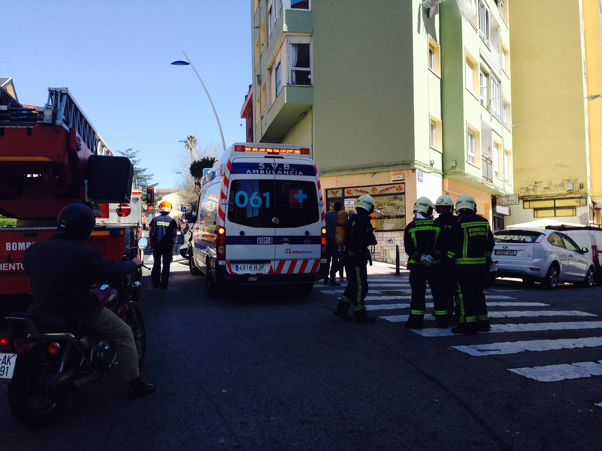 Pequeño incendio en Santander