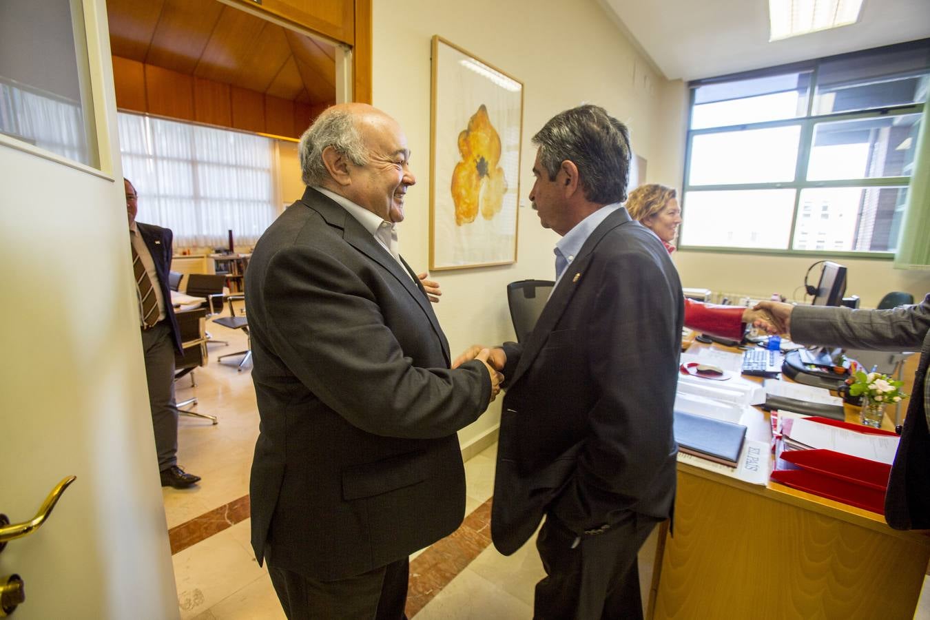 Revilla se reúne con el rector de la Universidad de Cantabria