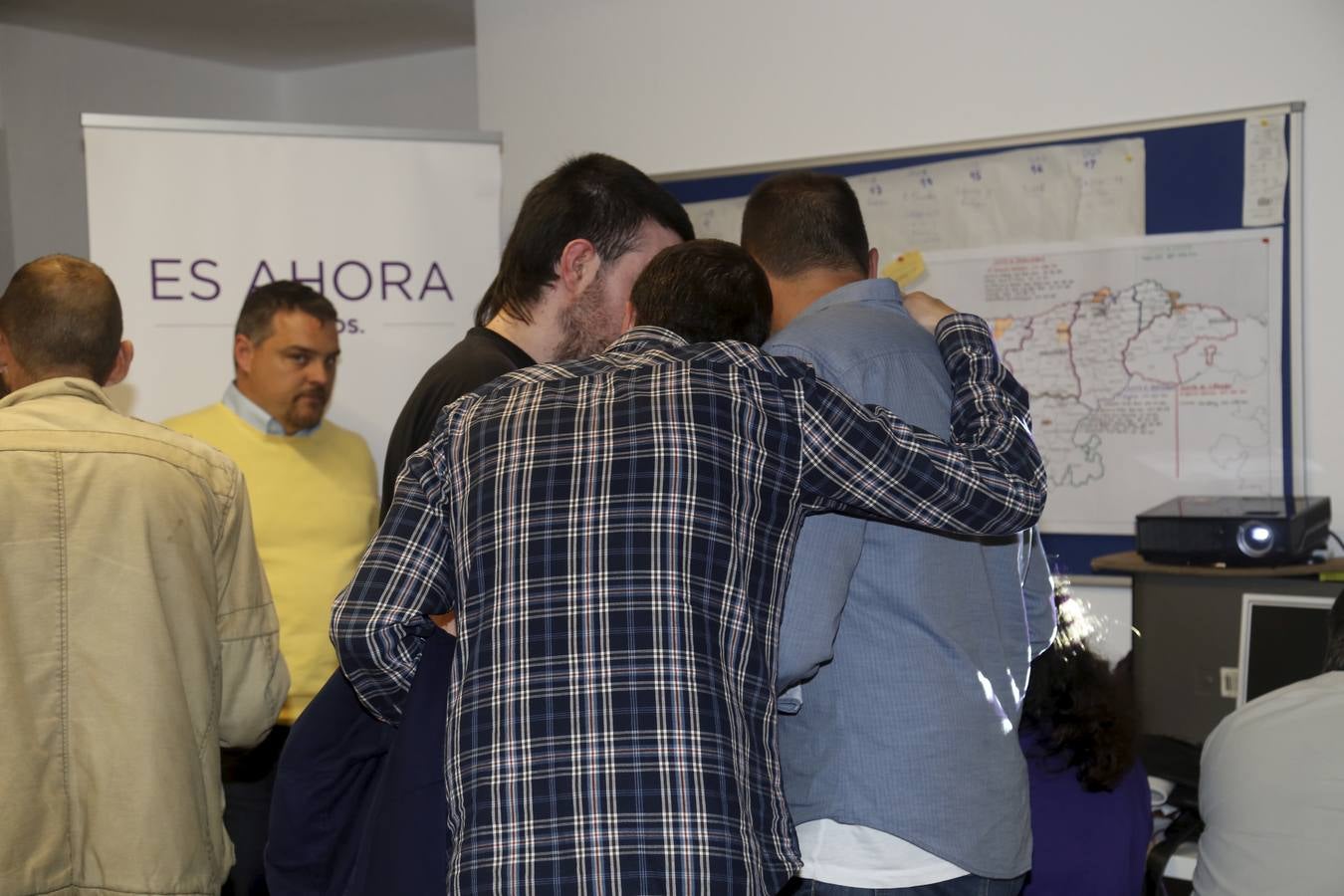 La noche electoral en Podemos