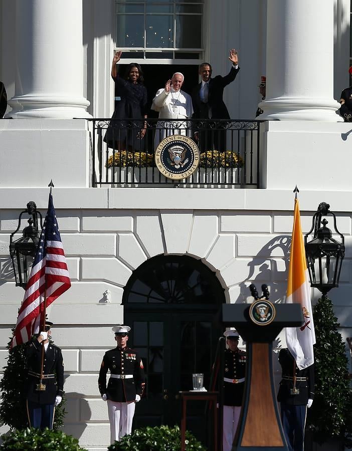 El Papa Francisco, llega a Estados Unidos.