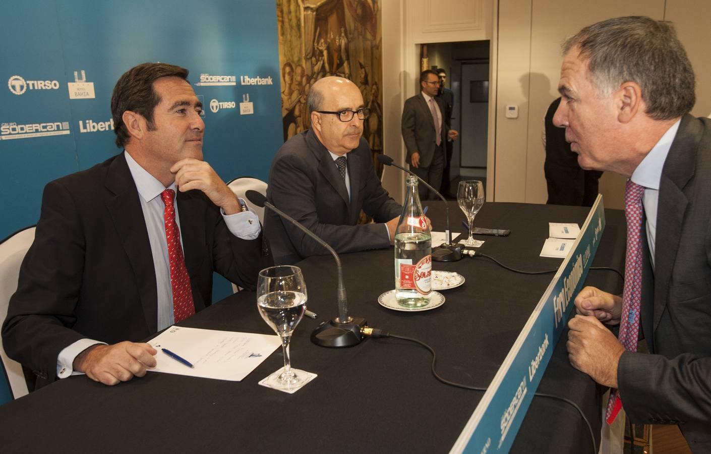 Antonio Garamendi, en Santander