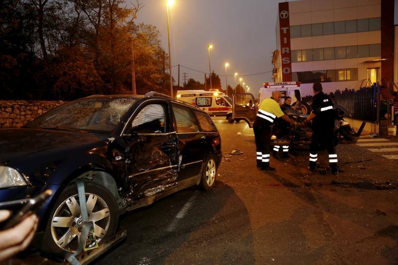 Un motorista herido de gravedad, en un accidente en Cajo