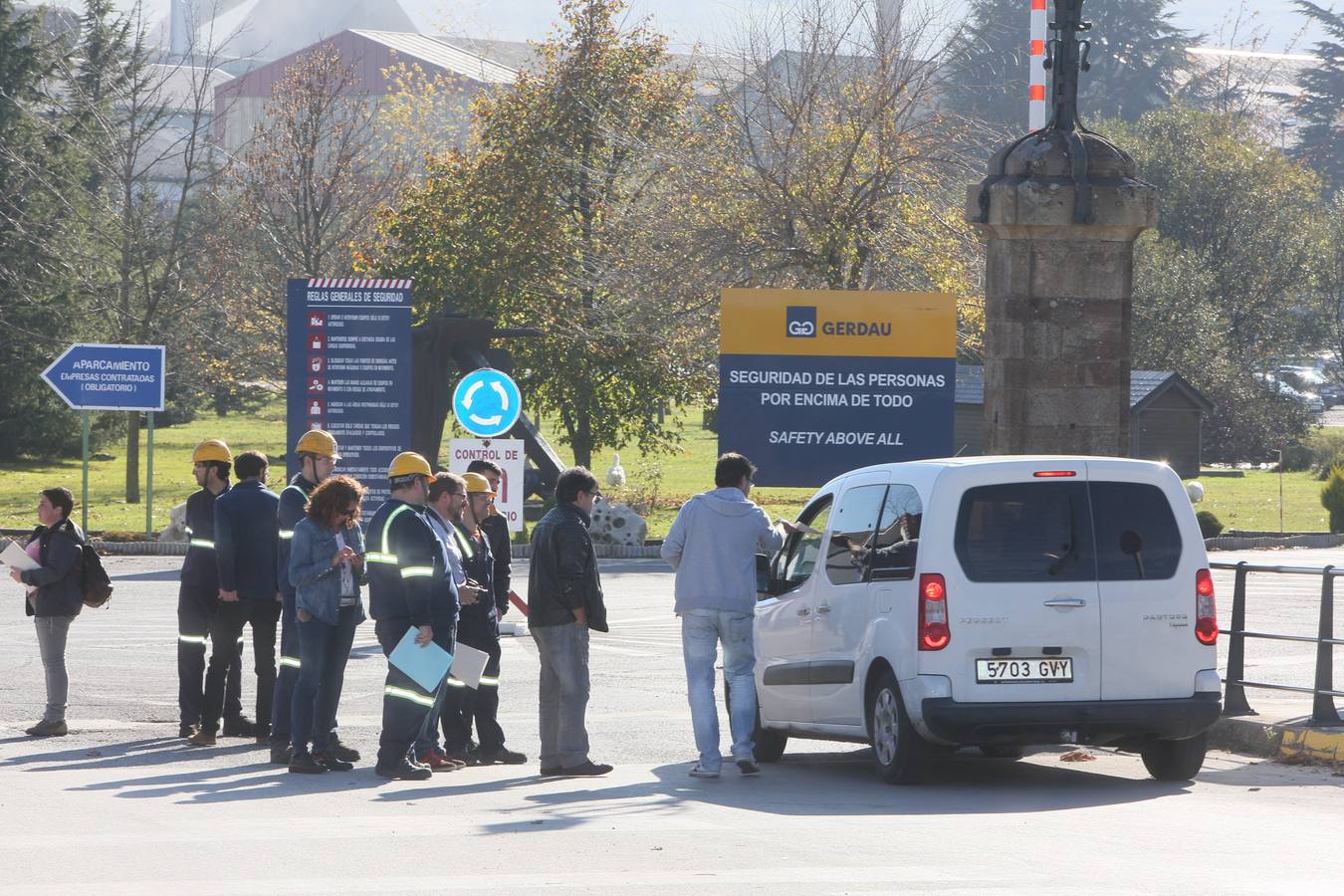 Protesta de los trabajadores de Gerdau en Reinosa