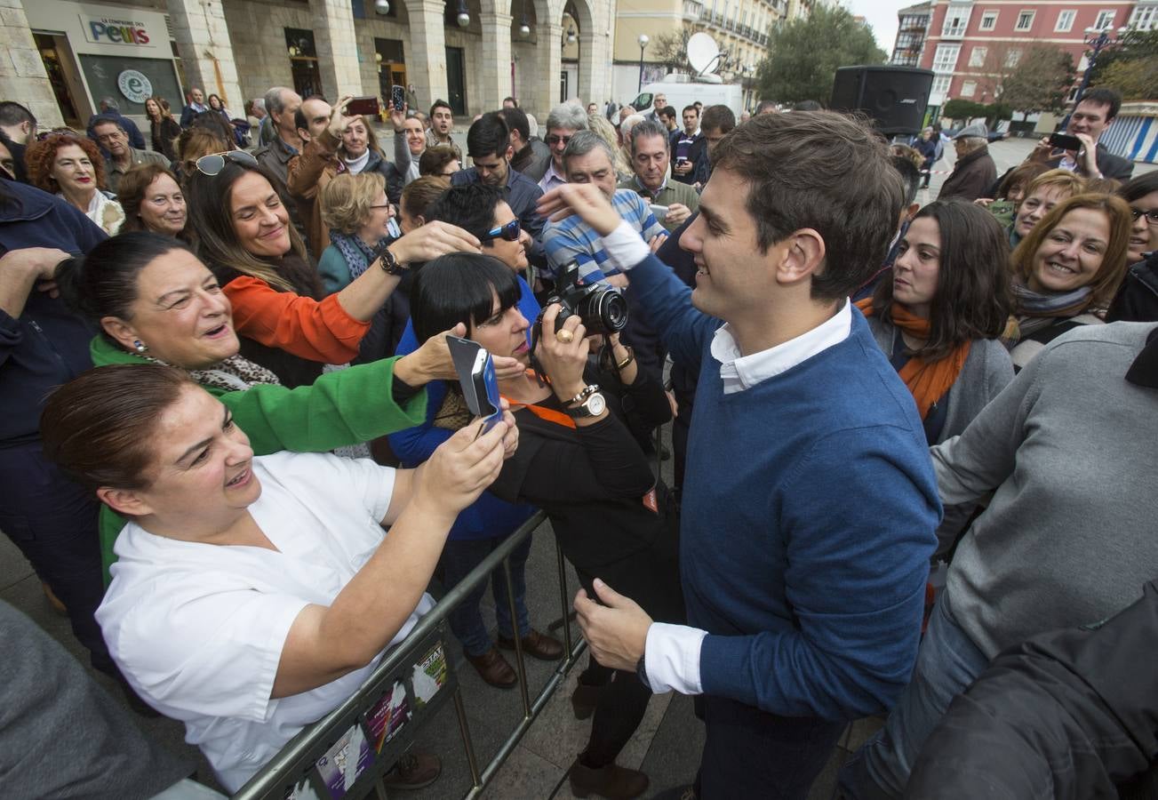 Albert Rivera hace campaña en Santander