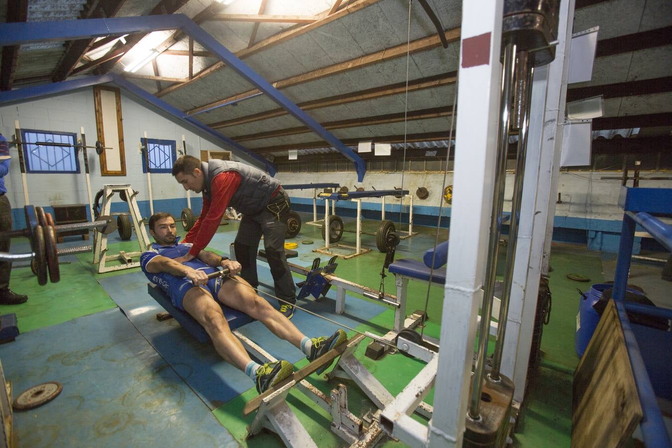 Remo en el gimnasio
