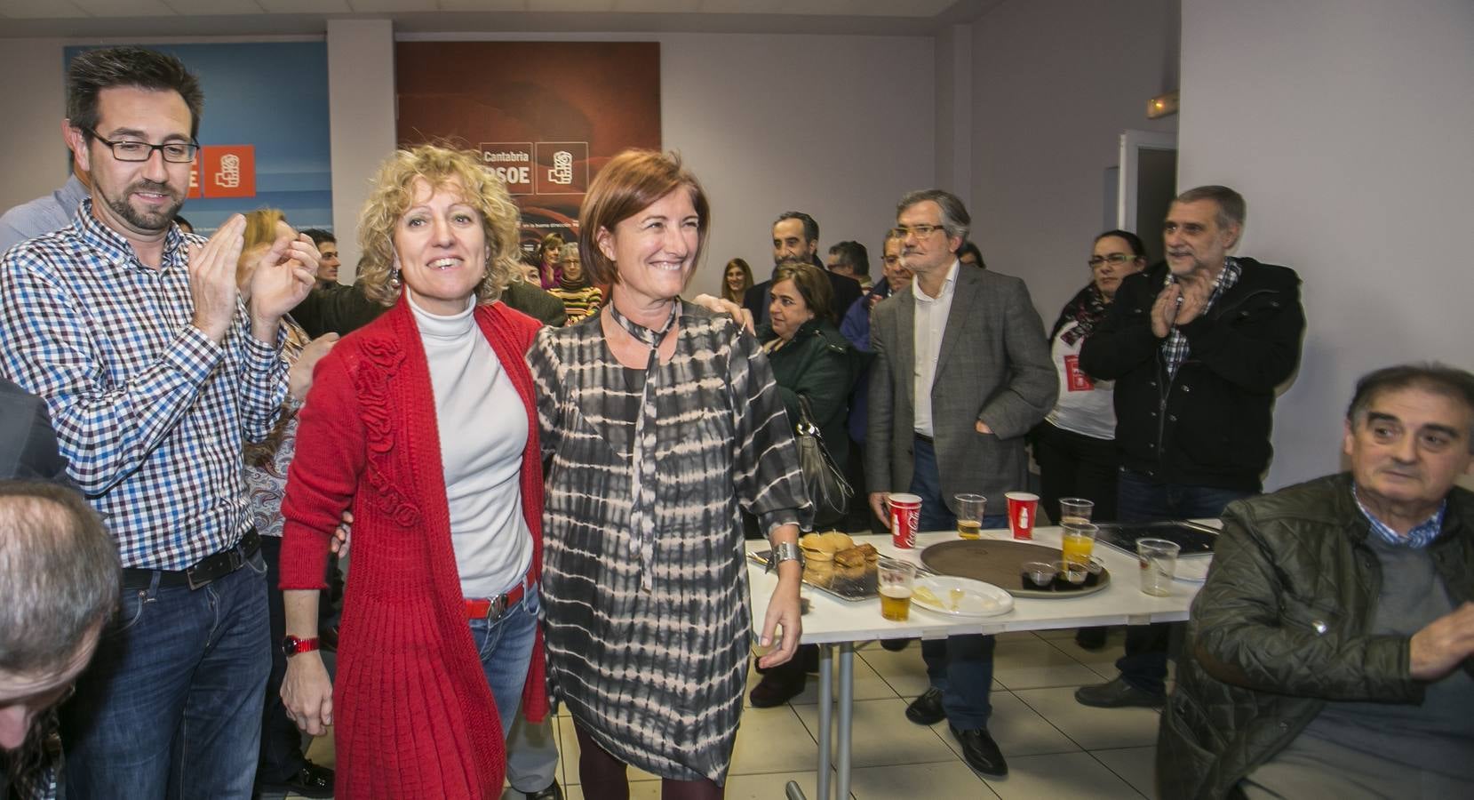 Noche electoral en PSOE de Cantabria