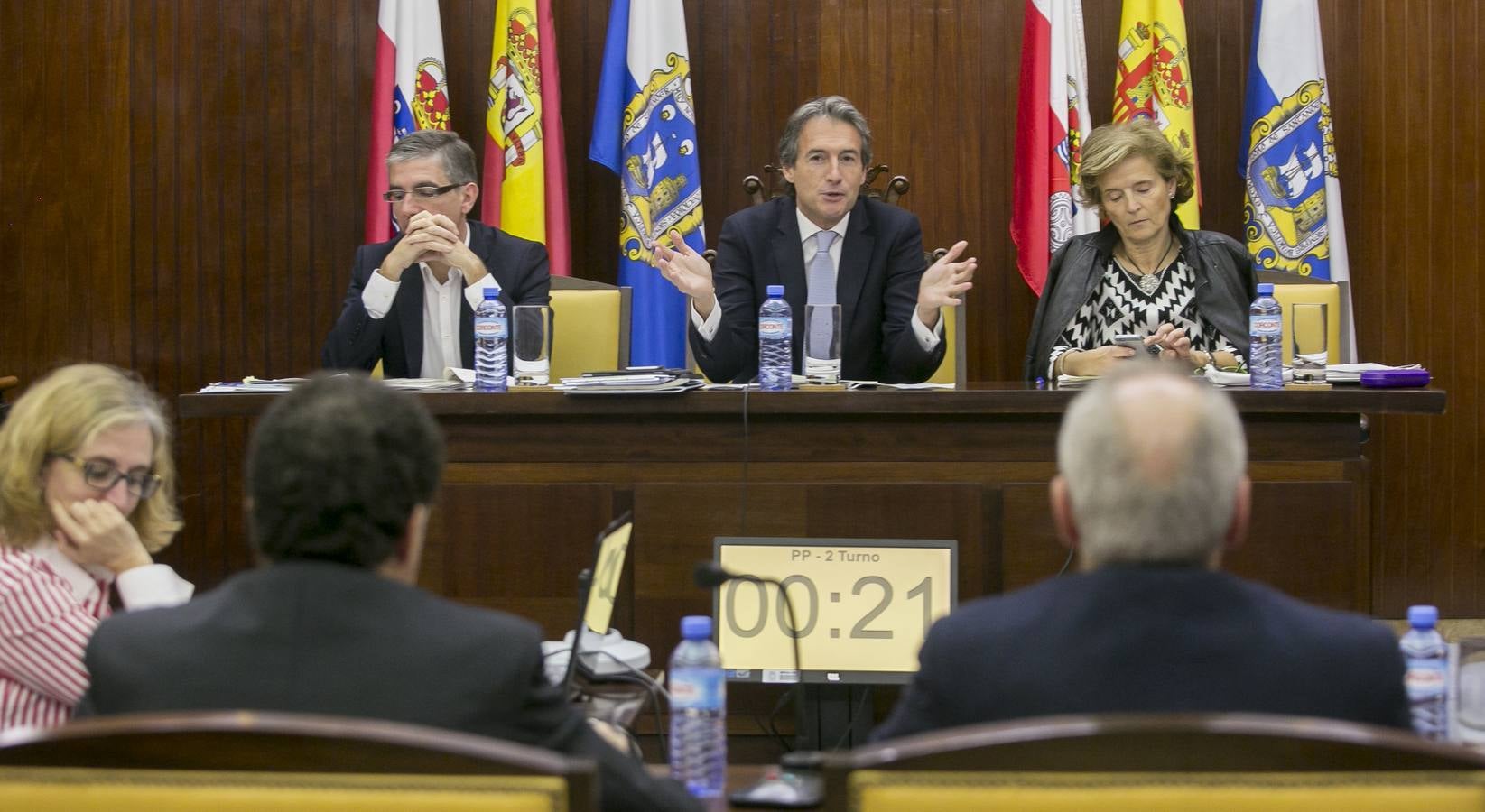 Pleno en el Ayuntamiento de Santander