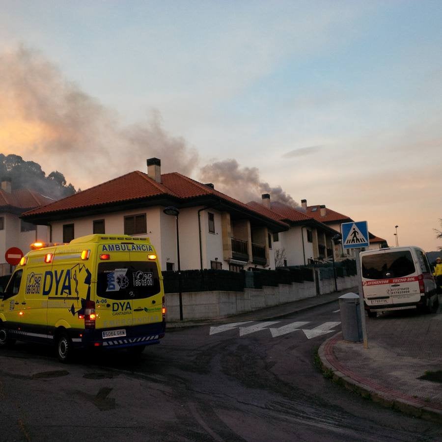 Incendio en Sámano