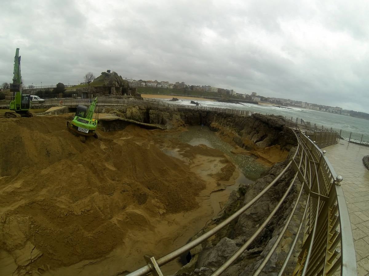 La 'playa' de las focas de La Magdalena