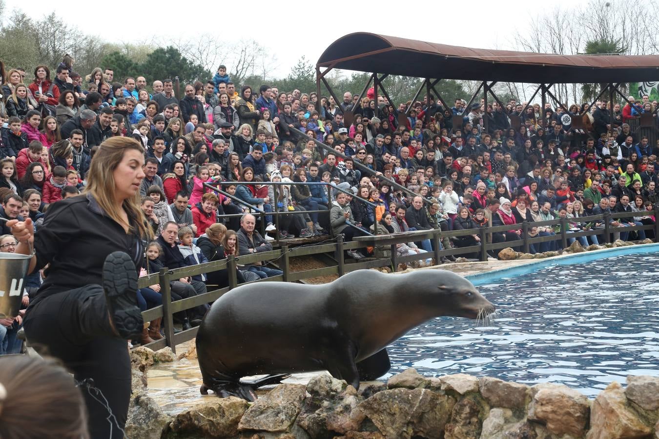 Cabárceno se llena en Viernes Santo