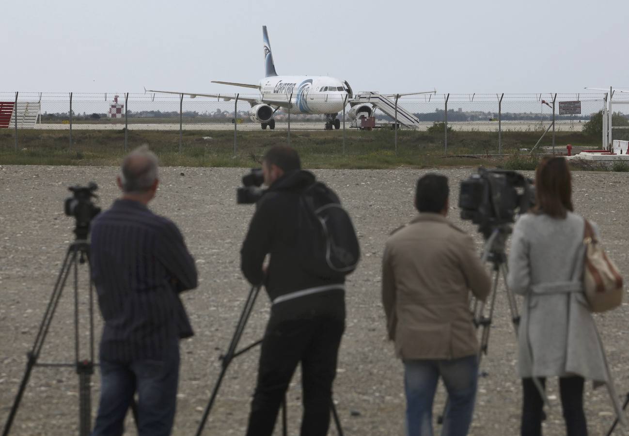 Secuestrado un avión en Chipre