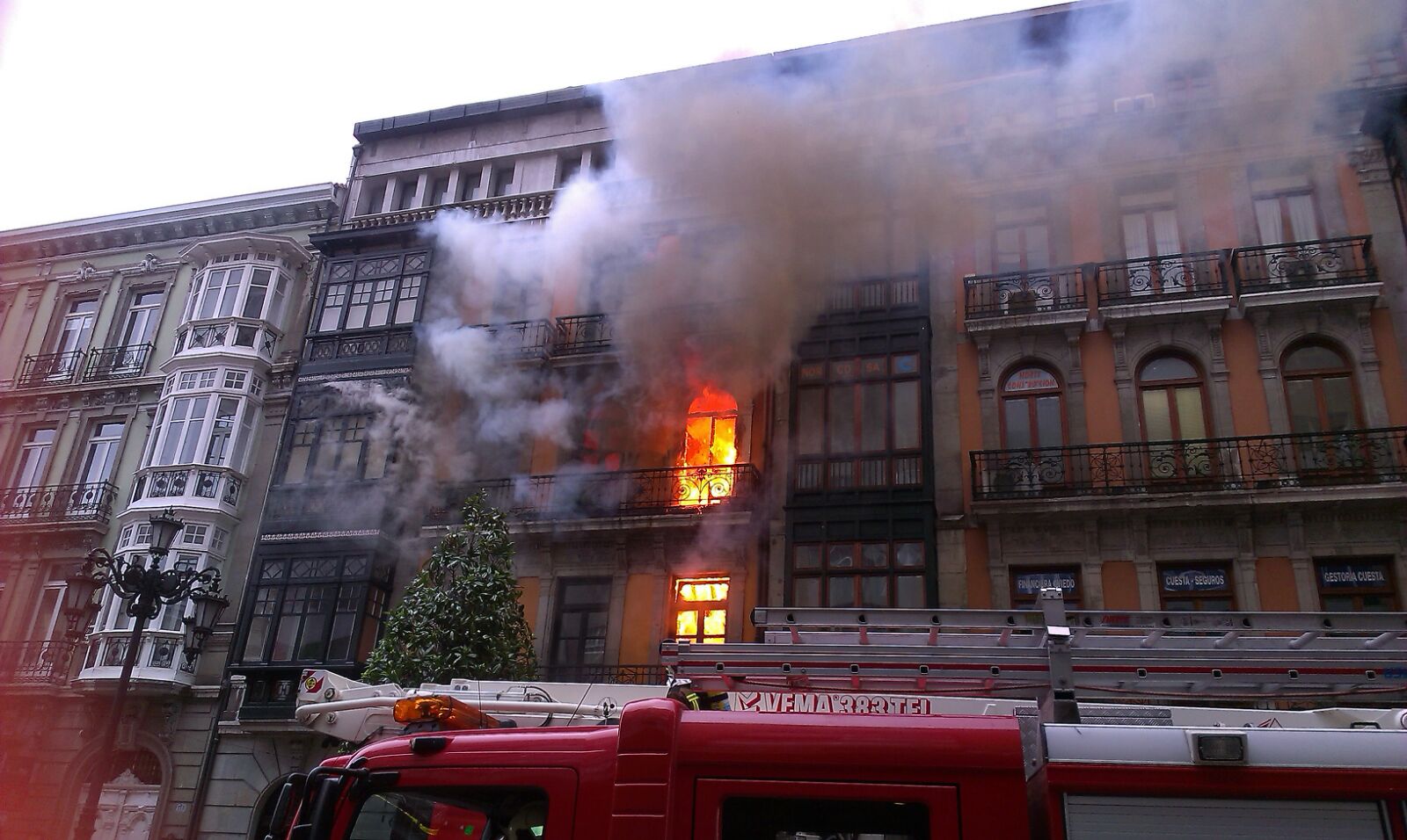 Incendio en Oviedo