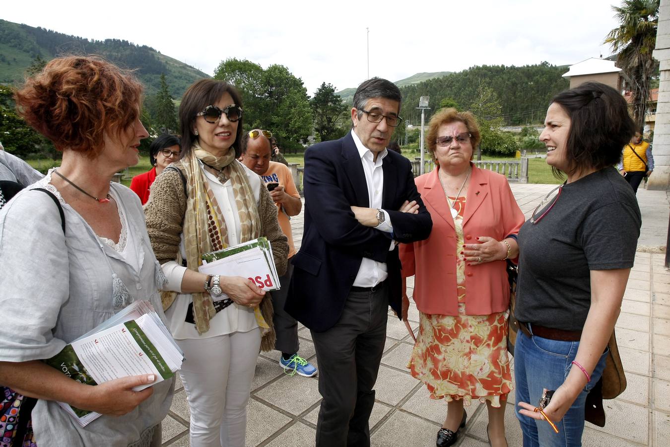 Patxi López, en Los Corrales