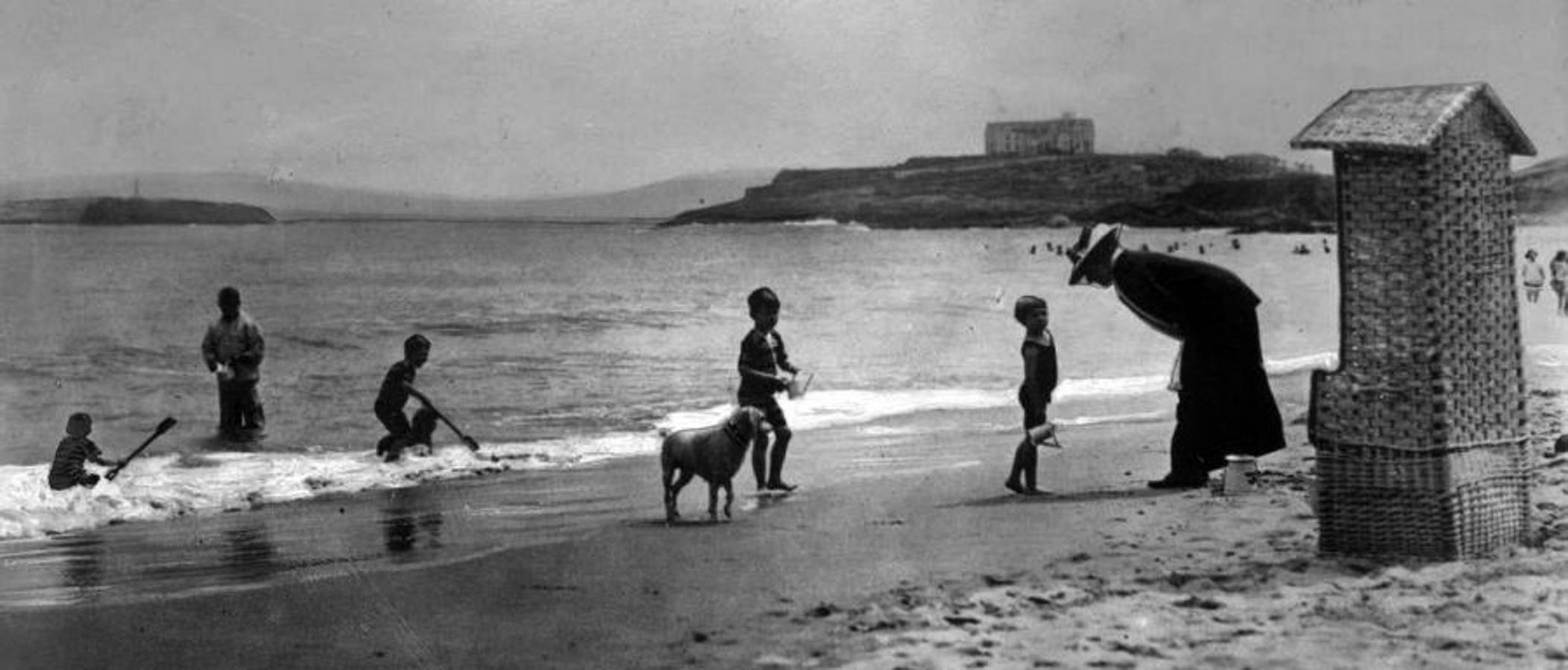 Baños de ola, en Santander