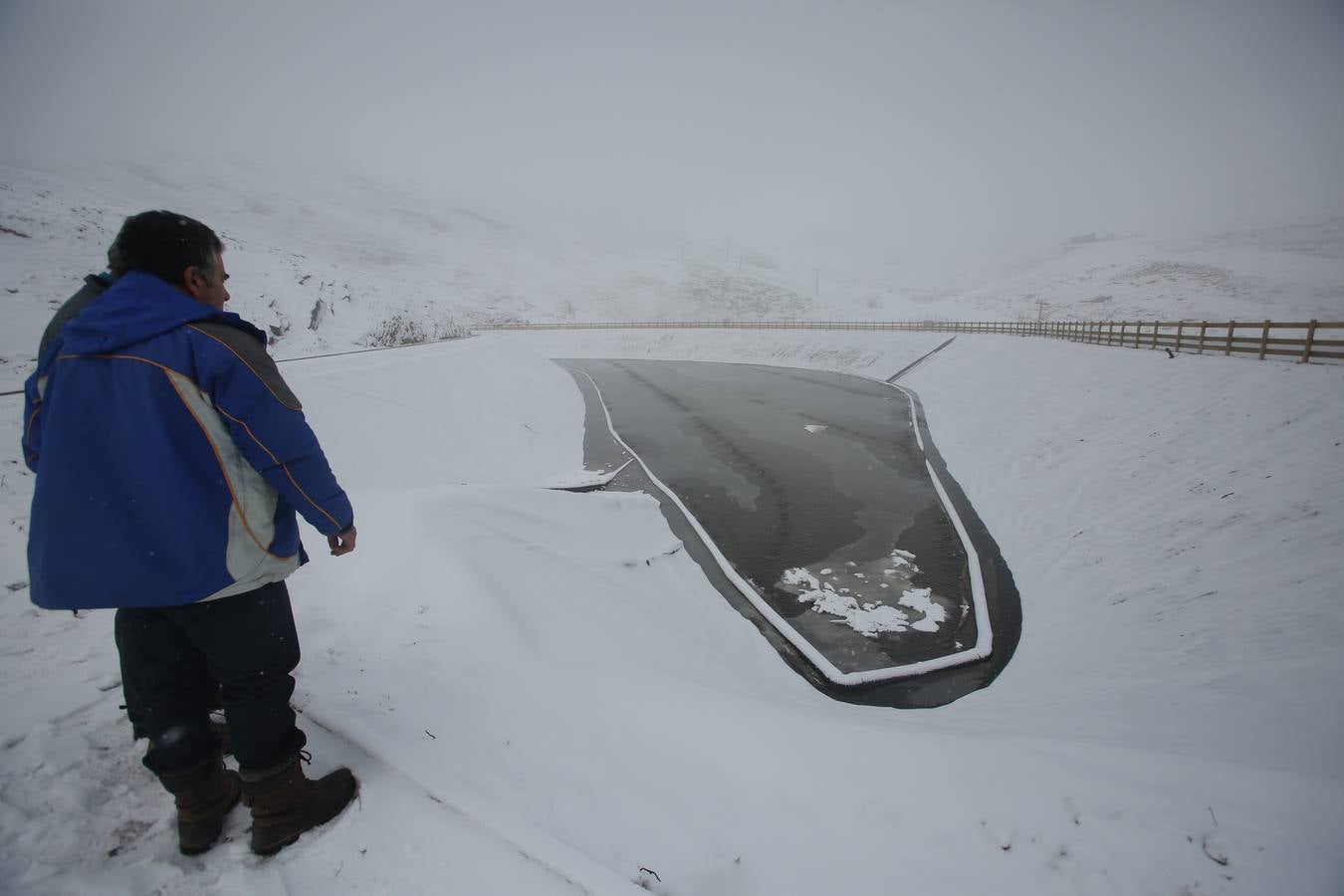Los cañones de nieve, listo en Alto Campoo