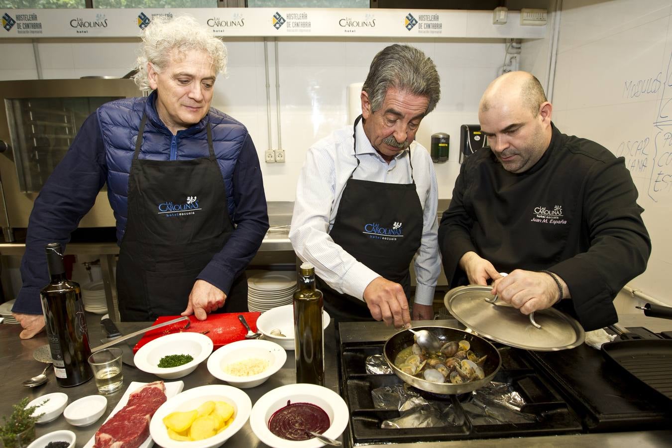 Almejas de Pedreña y entrecot de tudanca