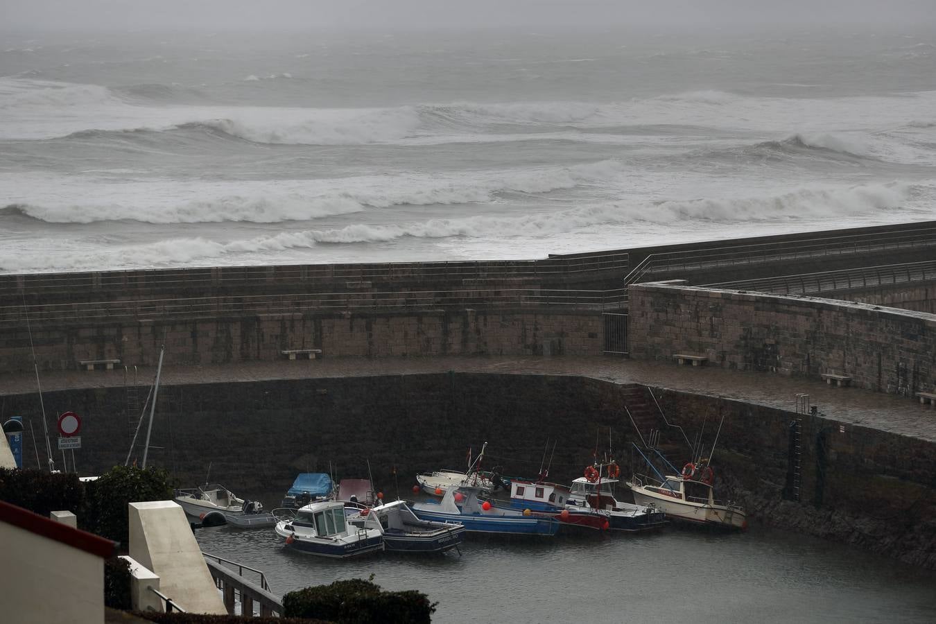 El temporal en Comillas