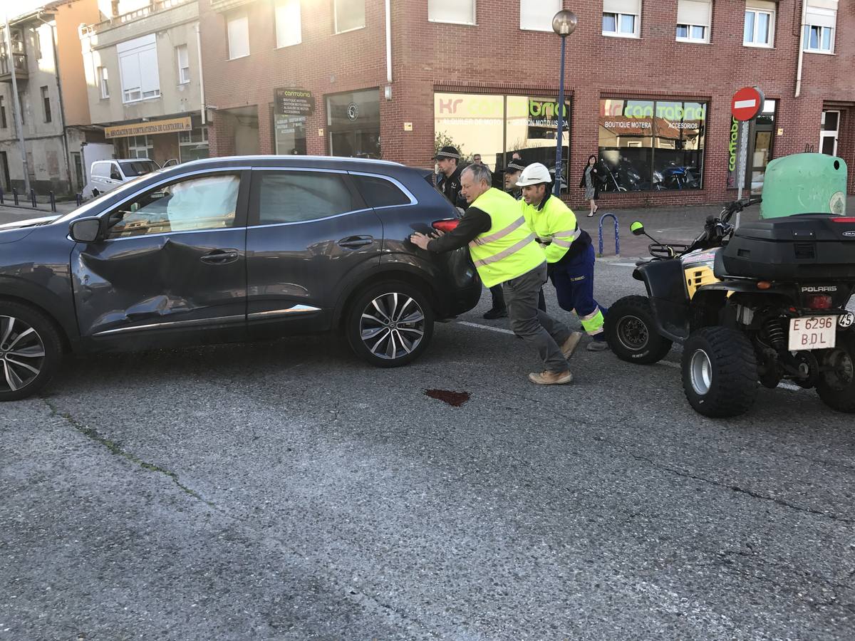 Accidente entre un turismo y un quad en La Albericia