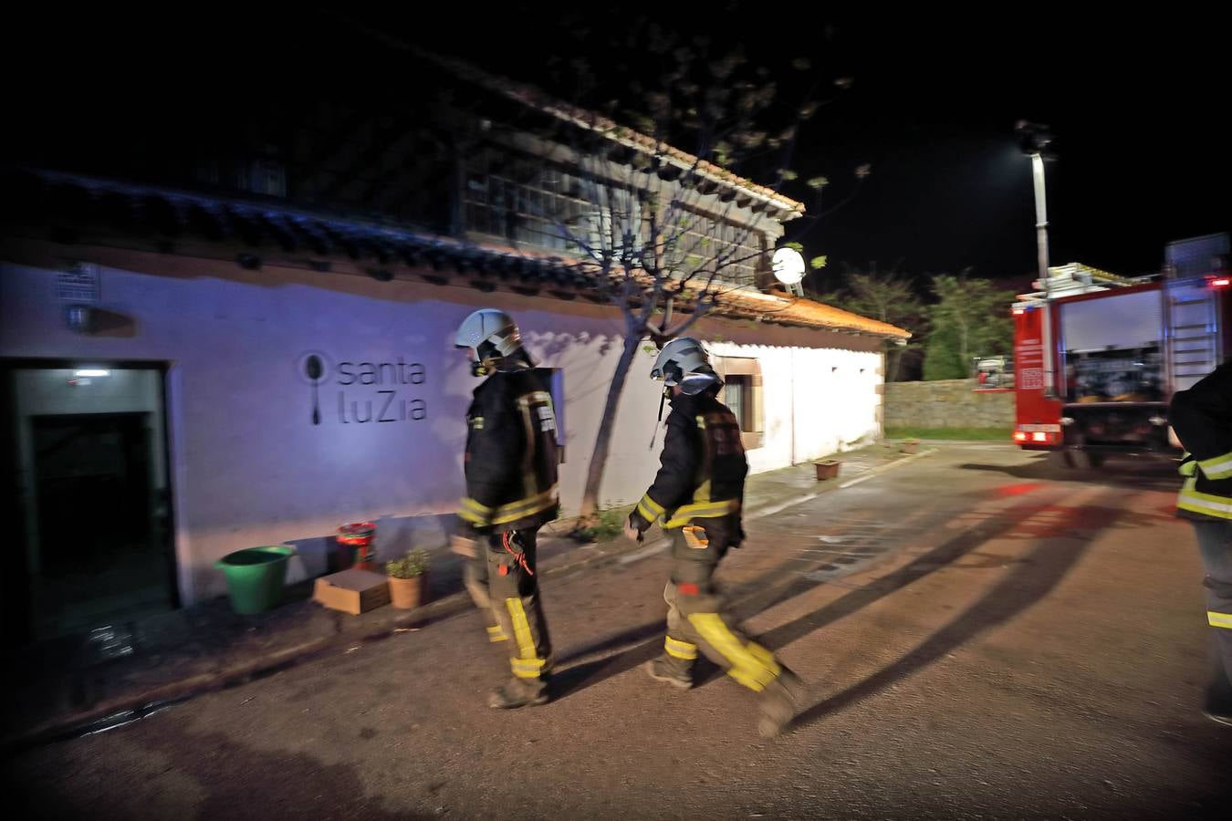 Incendio en un restaurante de Mazcuerras