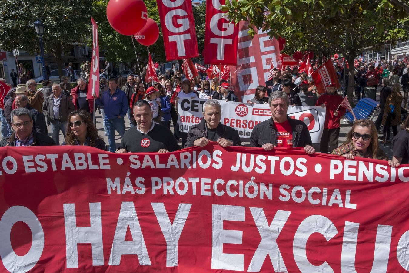 Manifestación del Primero de Mayo en Santander