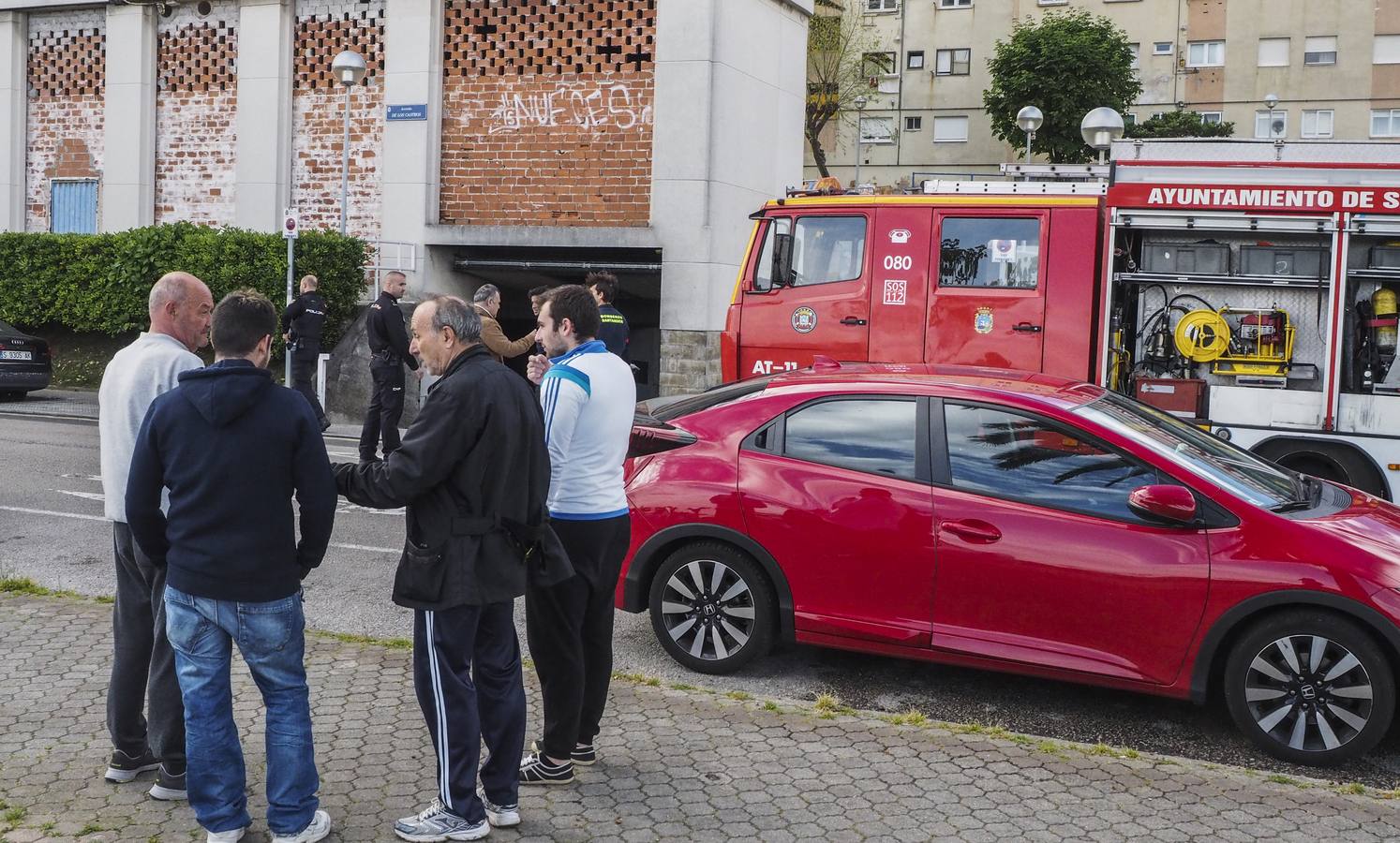 Incendio en un garaje en Los Castros